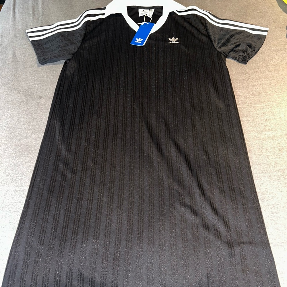 Adidas Women’s Black and White Jersey Dress